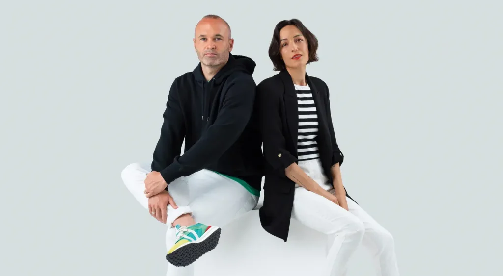 Andrés Iniesta and Anna Ortiz: